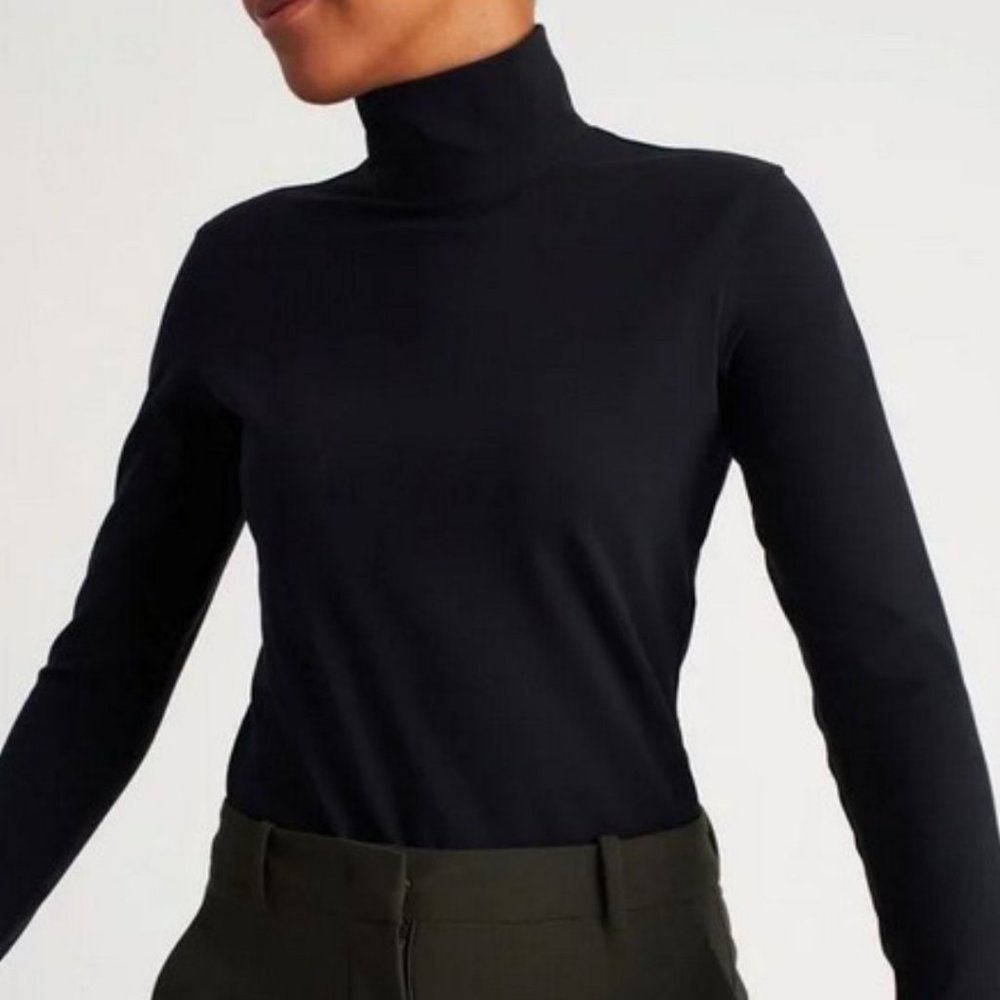 Kit and Ace Base Long Sleeve Turtleneck Black Size XS